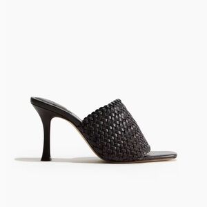 H&M Brown Braided High Heel Mule